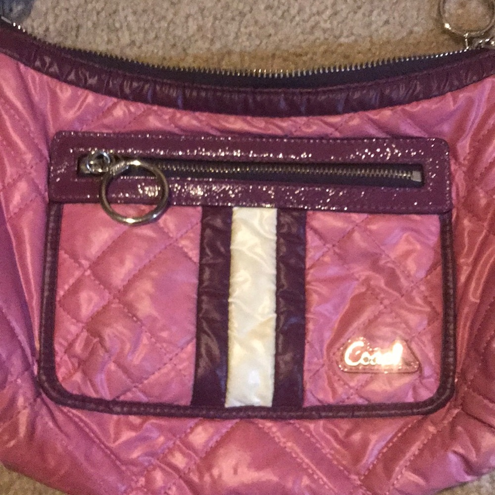 Pink Coach crossbody bag - Picture 2 of 2